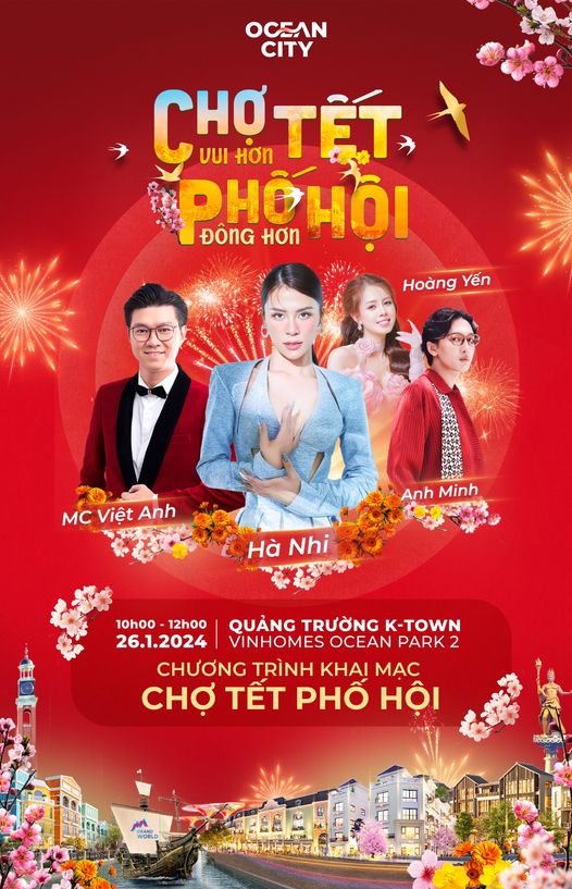 CHỢ TẾT PHỐ HỘI TẠI VINHOMES OCEAN PARK 2