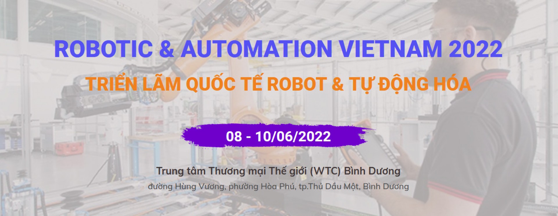 RAV Bình Dương 2022 - Triển lãm Quốc tế Robot & Tự động hóa Việt Nam Đăng ký