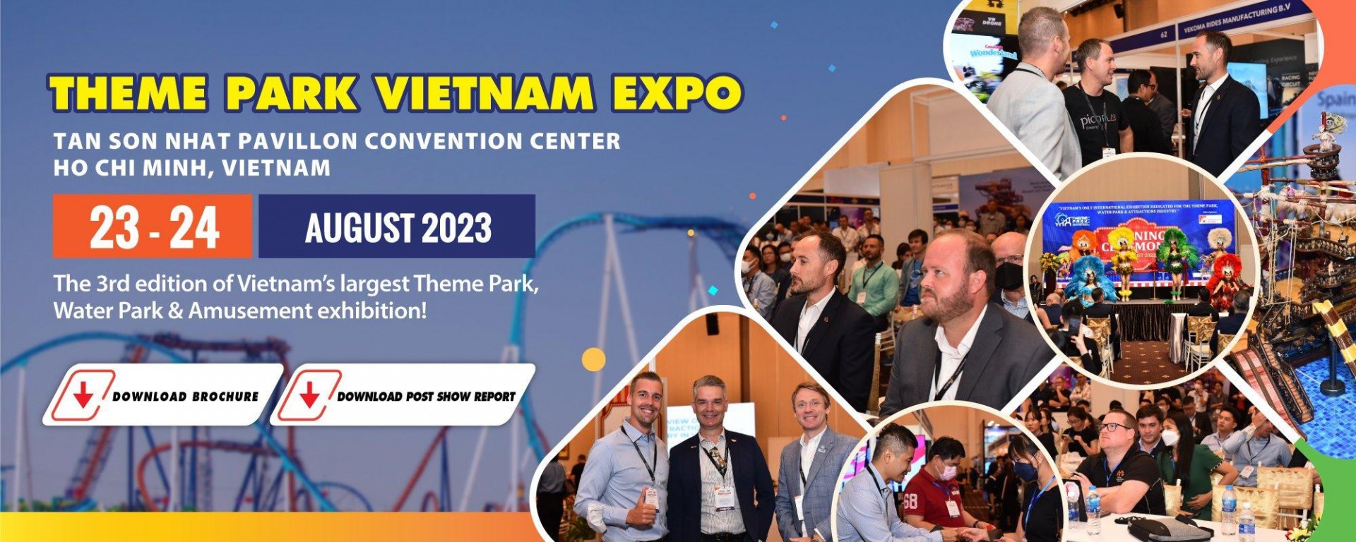 Theme Park Vietnam Expo 2023 - Triển lãm Quốc tế chủ đề Công viên, Công viên nước và Khu Vui chơi Giải trí Đăng ký