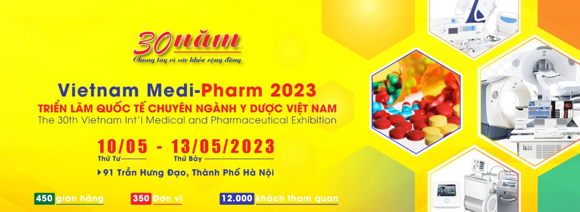 Vietnam Medi-Pharm 2023 - Triển lãm Quốc tế chuyên ngành Y Dược Việt Nam Đăng ký