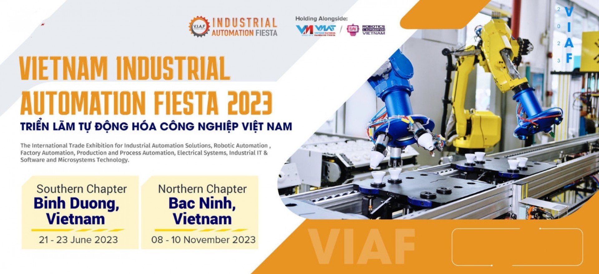 VIMF - TRIỂN LÃM TỰ ĐỘNG HÓA CÔNG NGHIỆP VIỆT NAM 2023 TẠI BÌNH DƯƠNG VÀ BẮC NINH Đăng ký