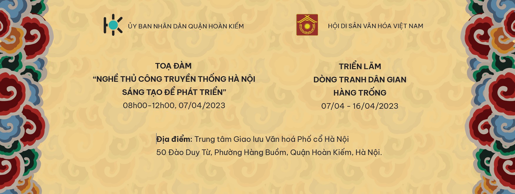 Tọa đàm Nghề thủ công truyền thống Hà Nội và Triển lãm Dòng tranh dân gian Hàng Trống