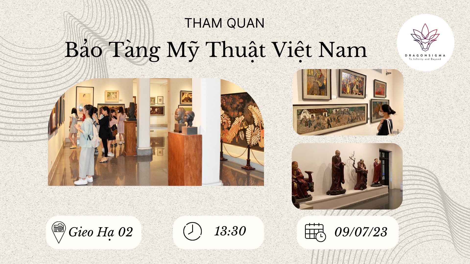 Sự kiện tham quan bảo tàng mỹ thuật Việt Nam | GIEO HẠ_02