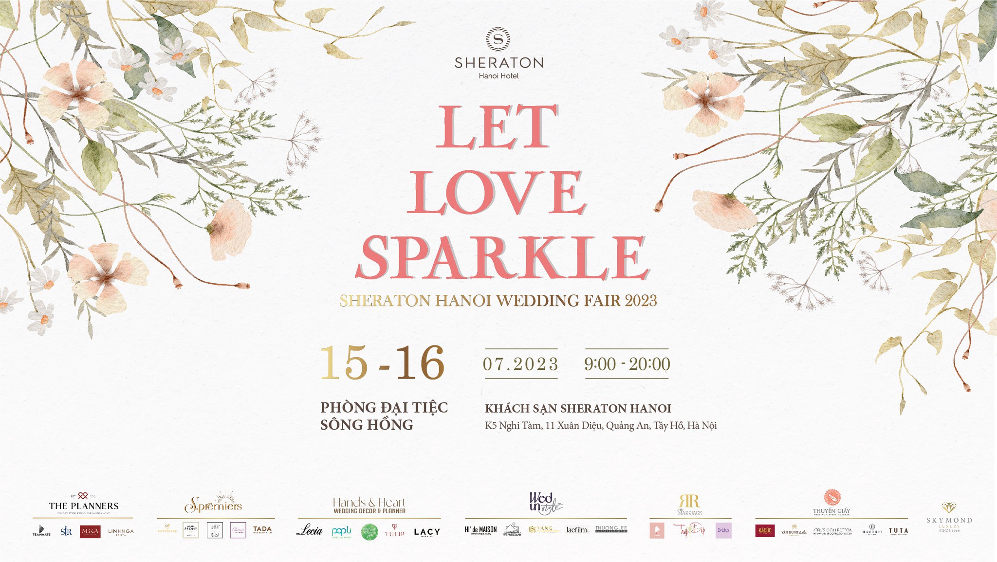 Triển lãm cưới Let Love Sparkle | Sheraton Hanoi Hotel Wedding Fair 2023