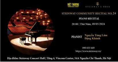 Chương trình hòa nhạc Piano Recital No.24 Steinway Community