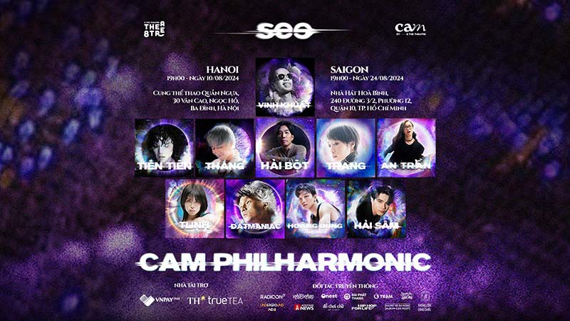 CAM Concert - see - tại Hà Nội và Hồ Chí Minh 2024