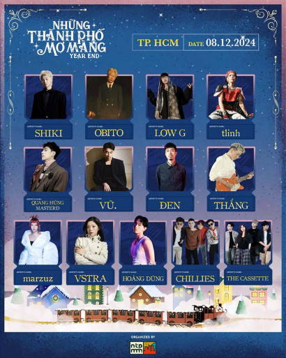 Những Thành Phố Mơ Màng Year End Tour 2024 tại TP. HCM - Ngày 08.12.2024