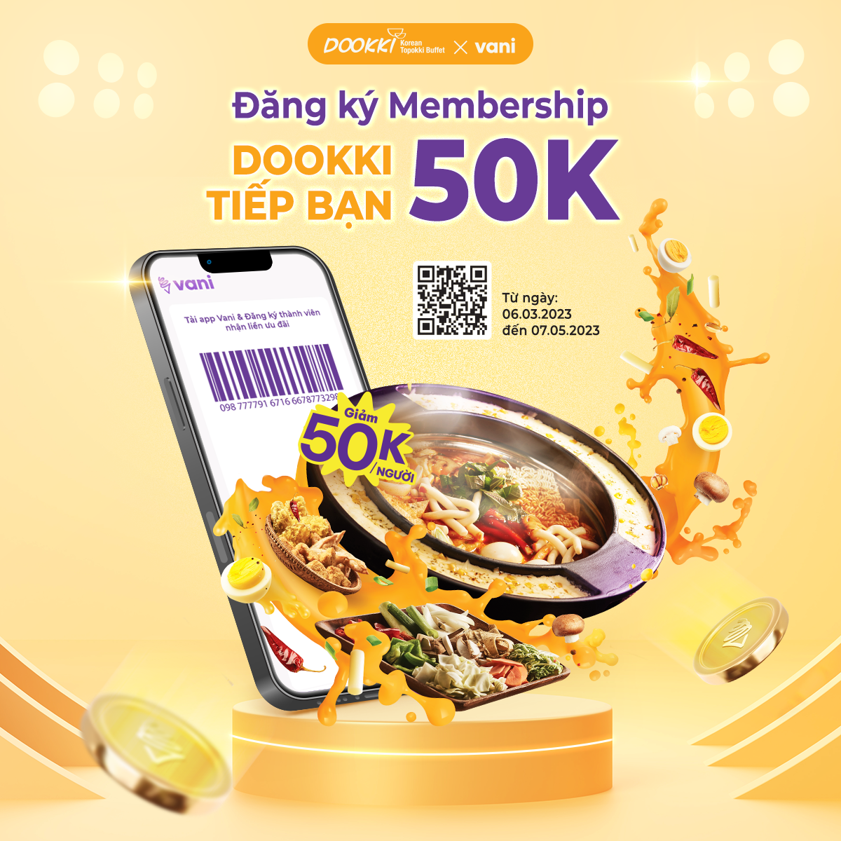 DOOKKI – ĐĂNG KÝ MEMBERSHIP DOOKKI TIẾP BẠN 50K