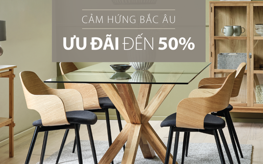 CẢM HỨNG BẮC ÂU JYSK ƯU ĐÃI ĐẾN 50% HÀNG NGÀN SẢN PHẨM