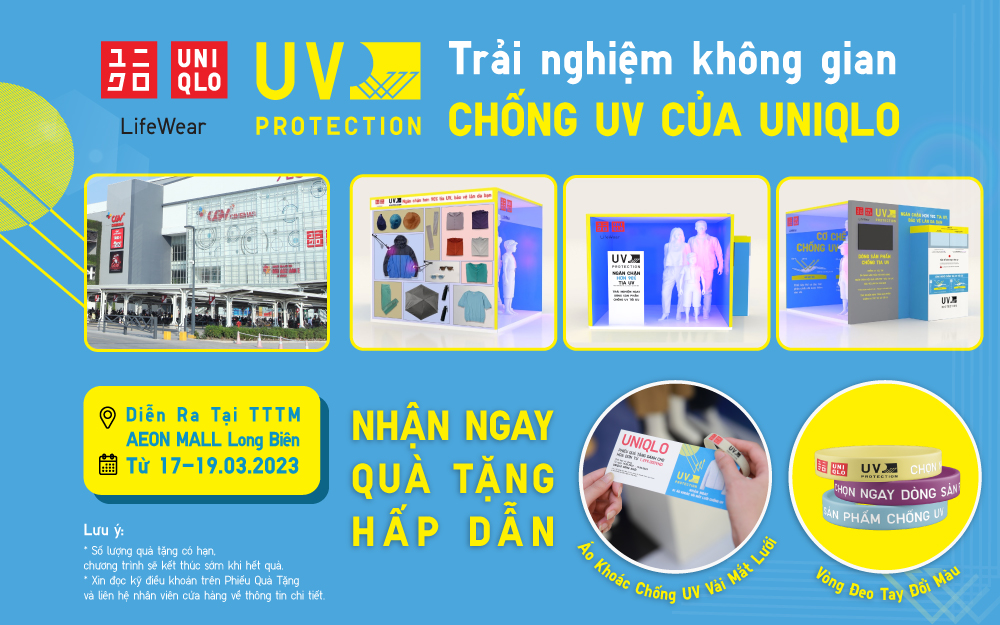 TRẢI NGHIỆM KHÔNG GIAN UV ĐỘC ĐÁO, NHẬN NGAY ÁO KHOÁC CHỐNG UV