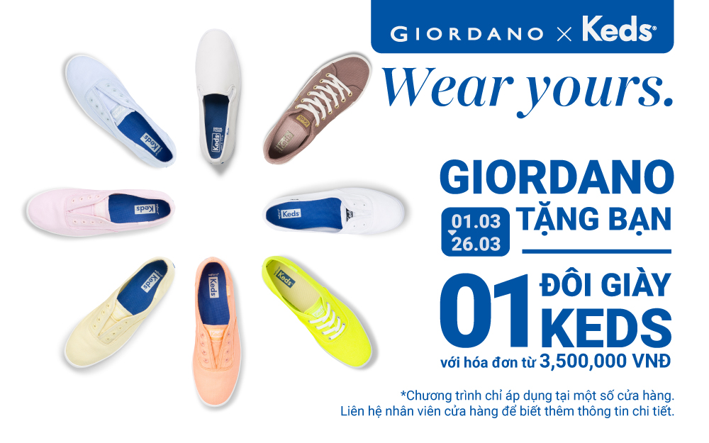 Giordano x Keds | WEAR YOURS.