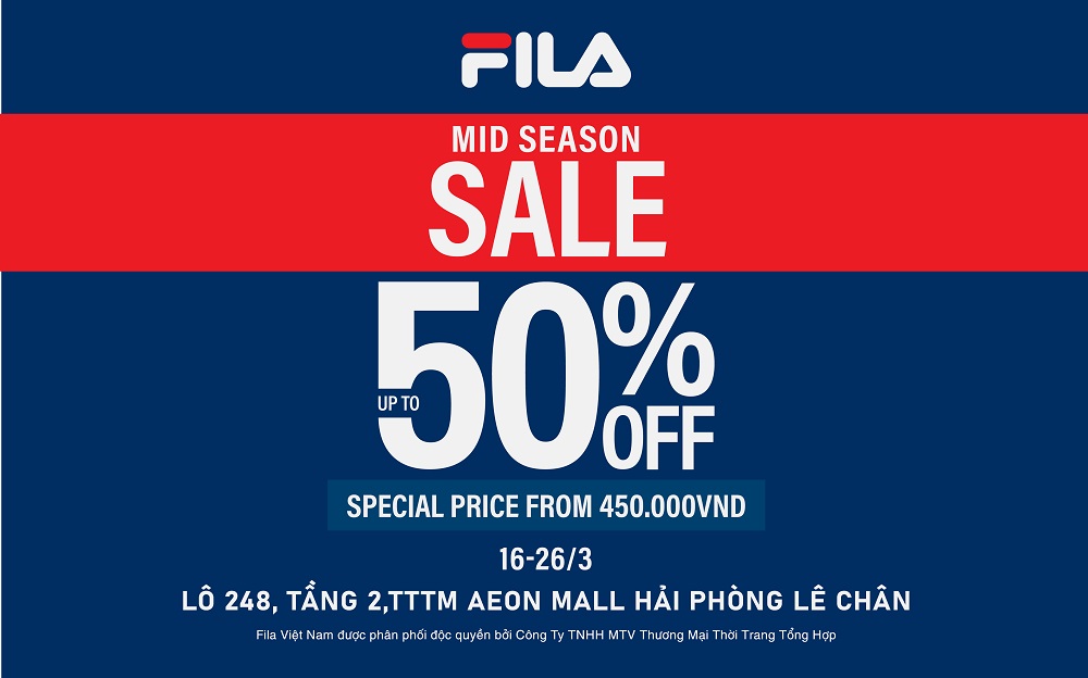 FILA | 💥HOT DỮ VẬY SAO? MID SEASON SALE Chính thức diễn ra