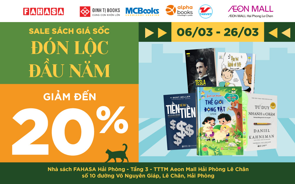 [BIG SALE] FAHASA SALE SÁCH GIÁ SỐC – ĐÓN LỘC ĐẦU NĂM