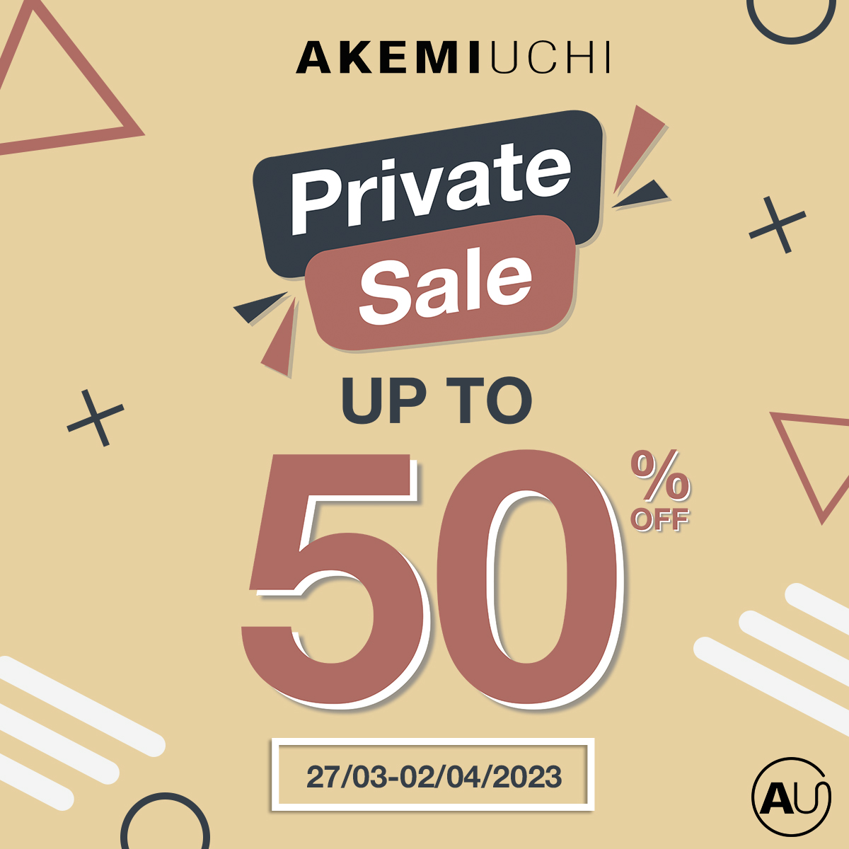 AKEMI UCHI – PRIVATE SALE – GIẢM ĐẾN 50% TẤT CẢ SẢN PHẨM