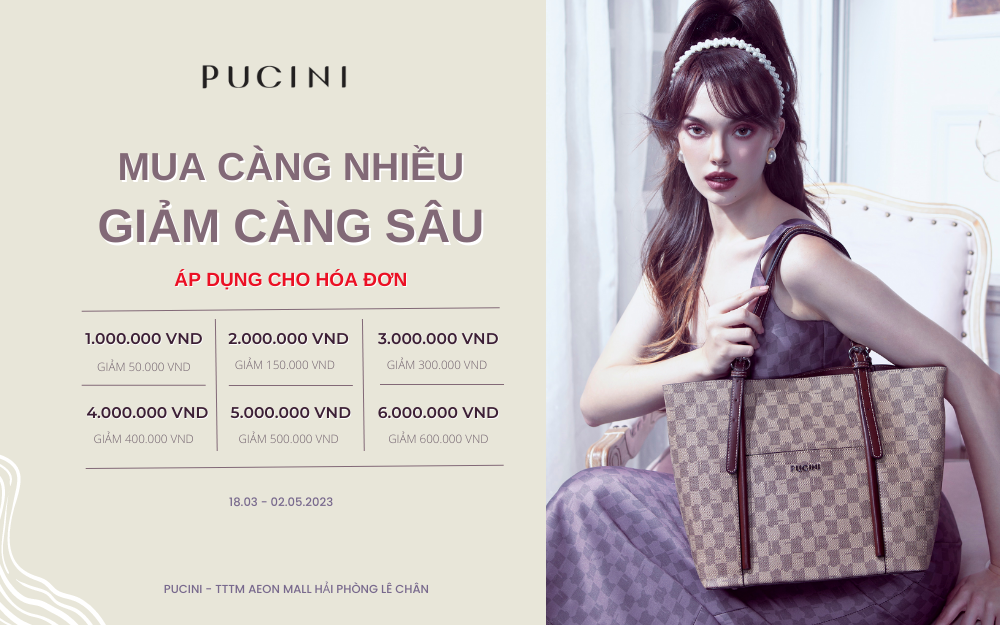 PUCINI  |   MUA NHIỀU GIẢM SÂU