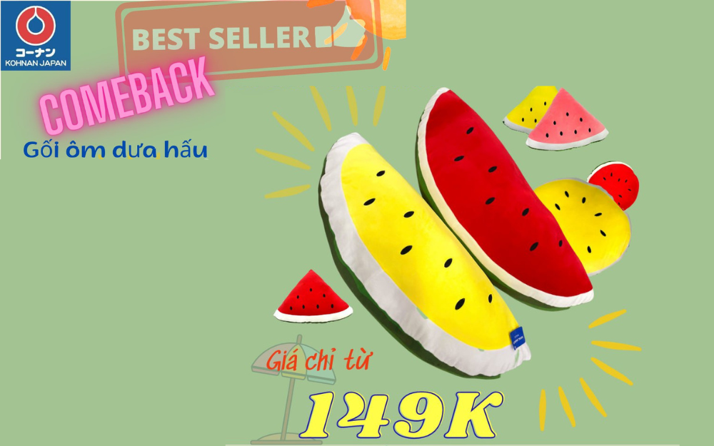 GỐI ÔM DƯA HẤU – BEST SELLER COME BACK