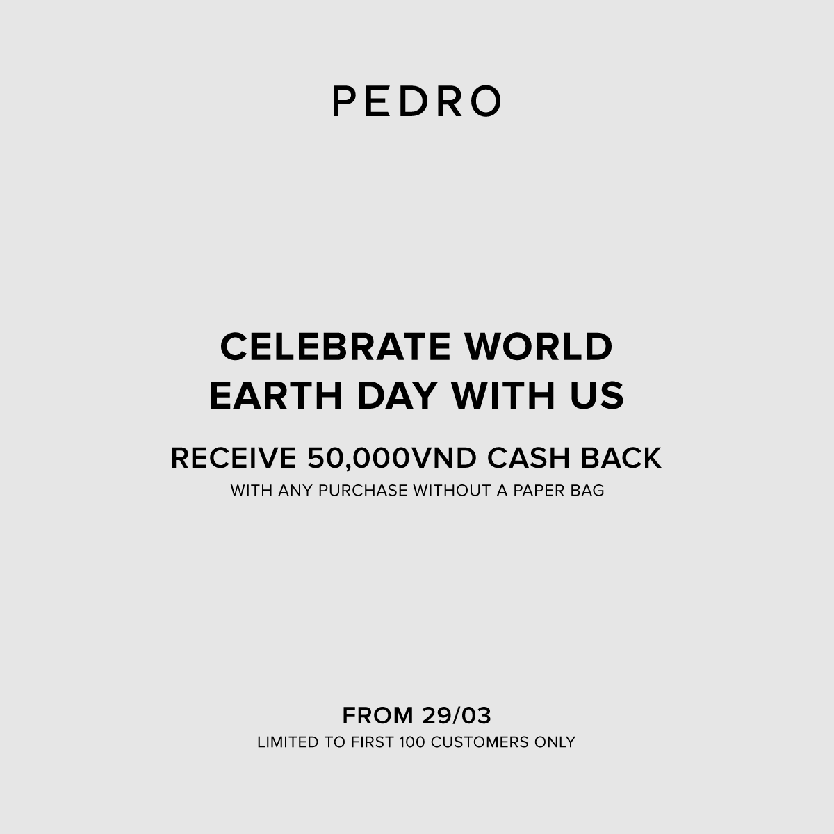 PEDRO – CELEBRATE WORLD EARTH DAY WITH PEDRO