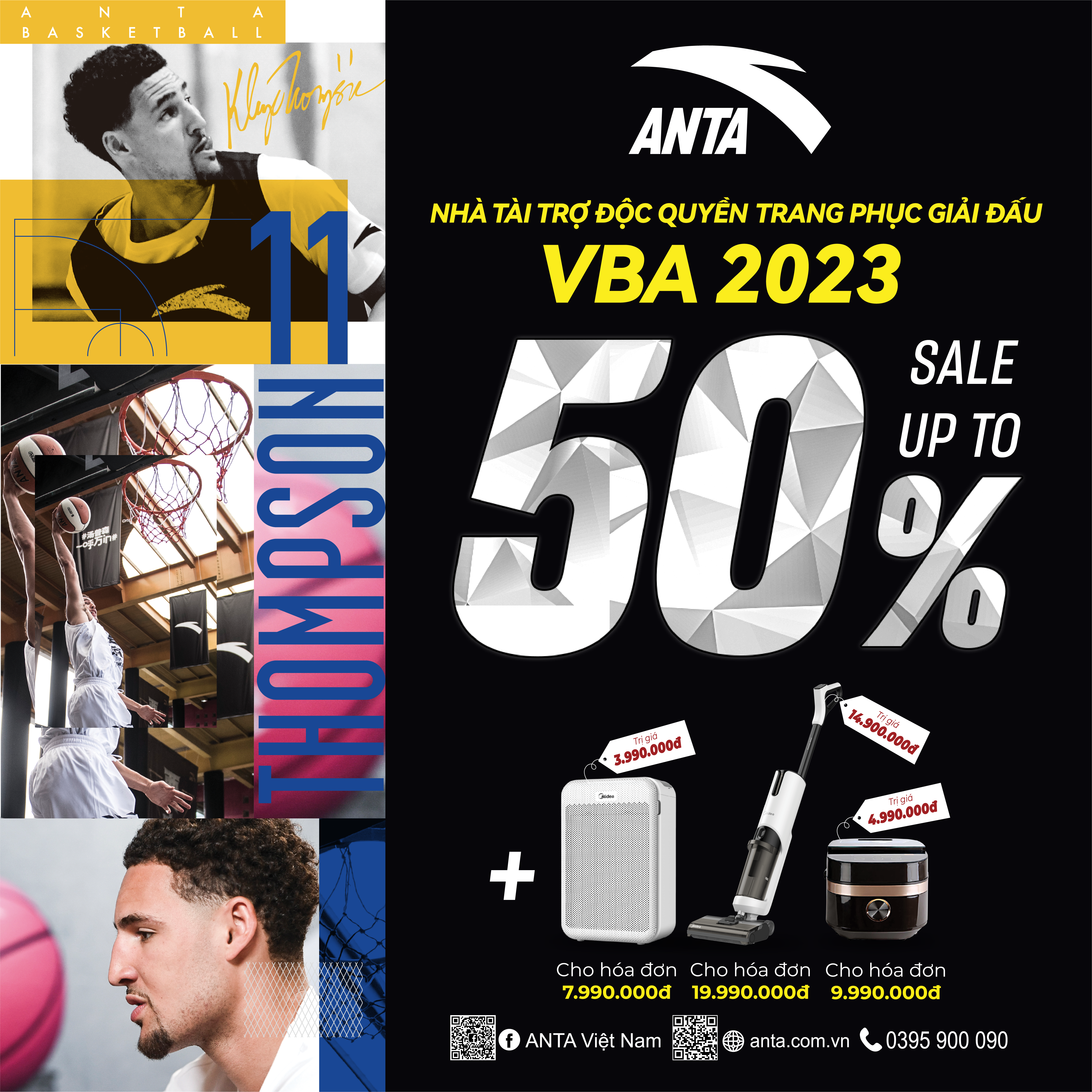 ANTA – GIẢM TỚI 50% CÁC ITEMS THỂ THAO CHUYÊN NGHIỆP