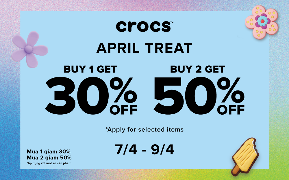 ƯU ĐÃI CHỚP NHOÁNG TỪ CROCS – DEAL CUỐI TUẦN CỰC CĂNG