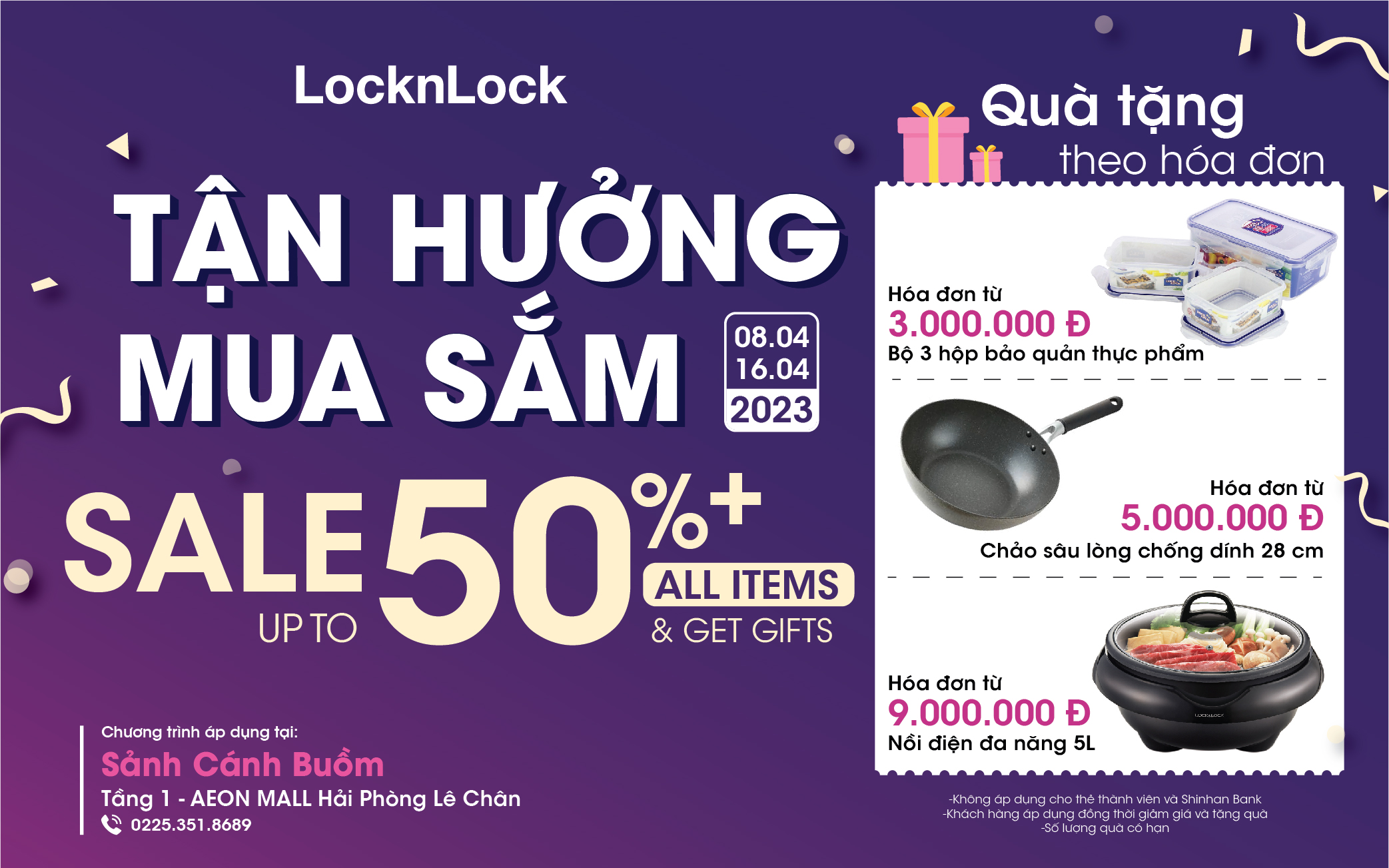 LocknLock x AEON MALL | TẬN HƯỞNG MUA SẮM CÙNG LOCKNLOCK