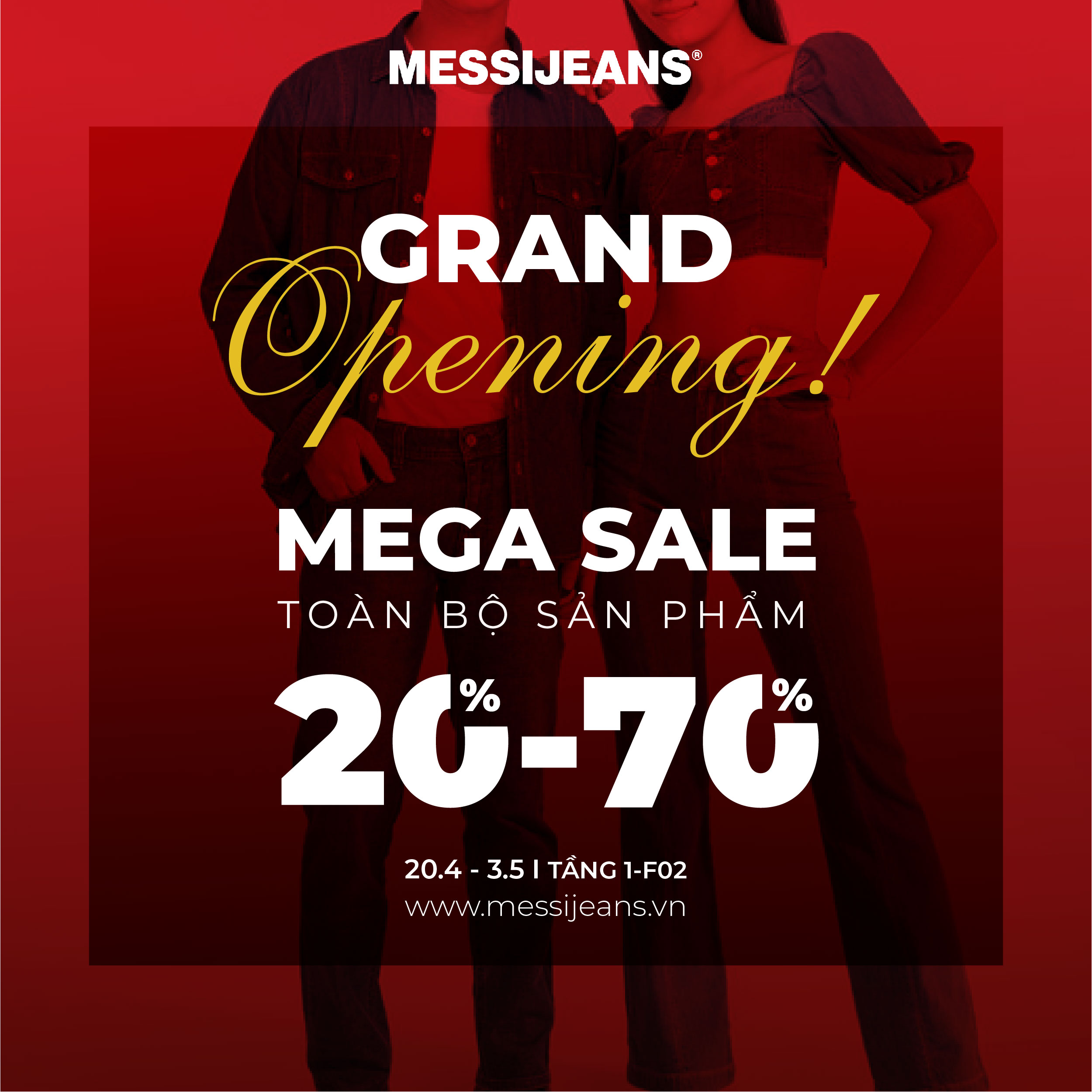 MESSI JEANS – TƯNG BỪNG KHAI TRƯƠNG VỊ TRÍ MỚI