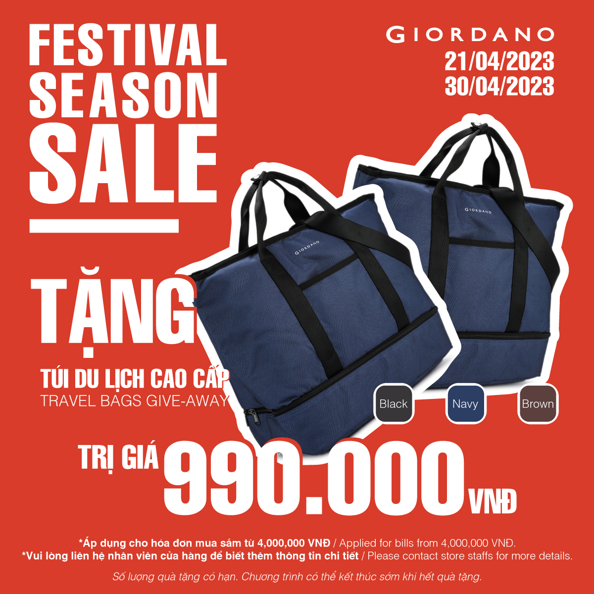 GIORDANO – FESTIVAL SEASON SALE