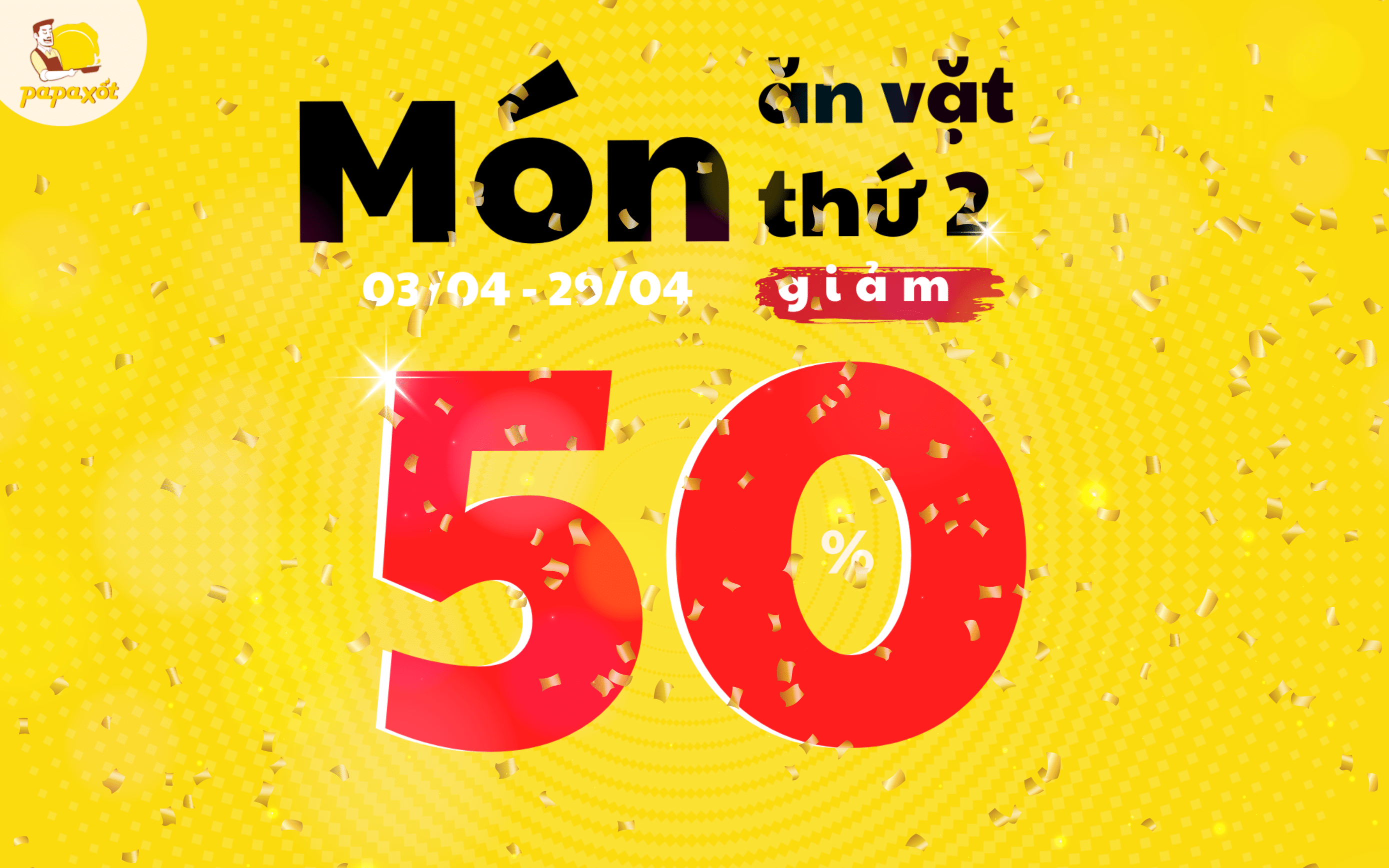 GIẢM 50% MÓN ĂN VẶT THỨ 2