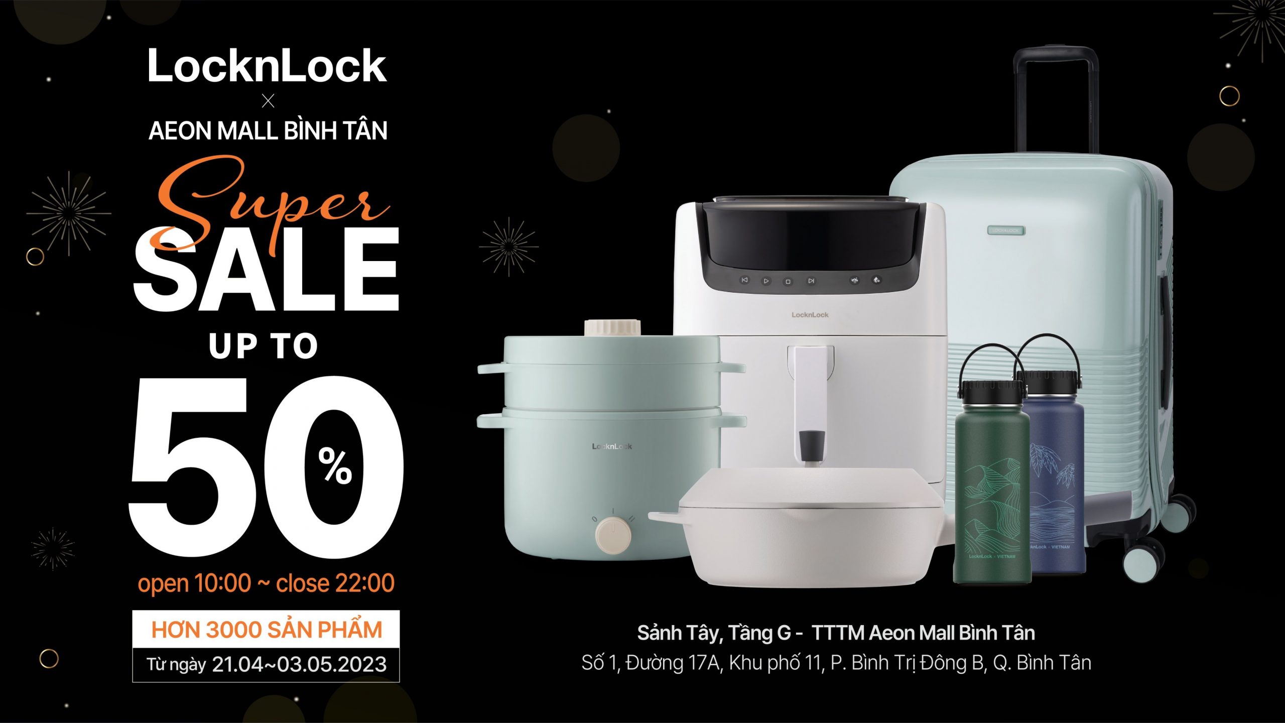 LocknLock & Aeon Mall Bình Tân | SUPER SALE UP TO 50%