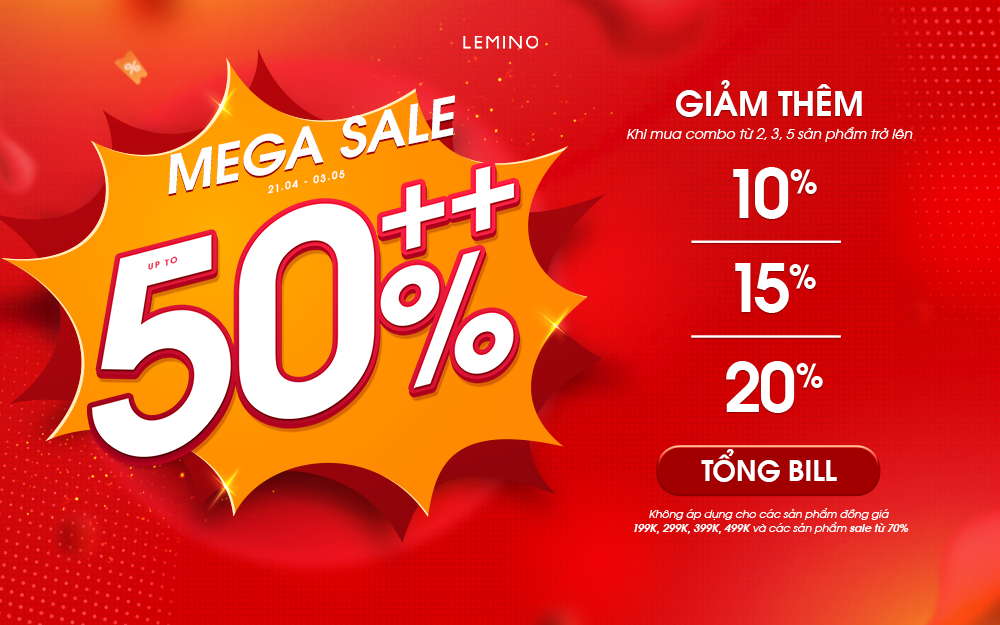 Đại tiệc MEGA SALE đã khởi động – Bạn đã sẵn sàng tới Lemino nhập tiệc SĂN SALE chưa?