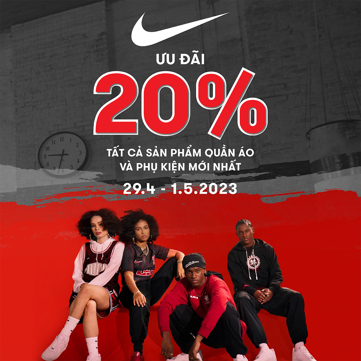 NIKE – SALE TƯNG BỪNG – MỪNG ĐẠI LỄ