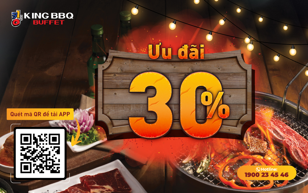 ƯU ĐÃI CỰC SỐC GIẢM 30% – ĂN NO KHÔNG NGẠI VỀ GIÁ