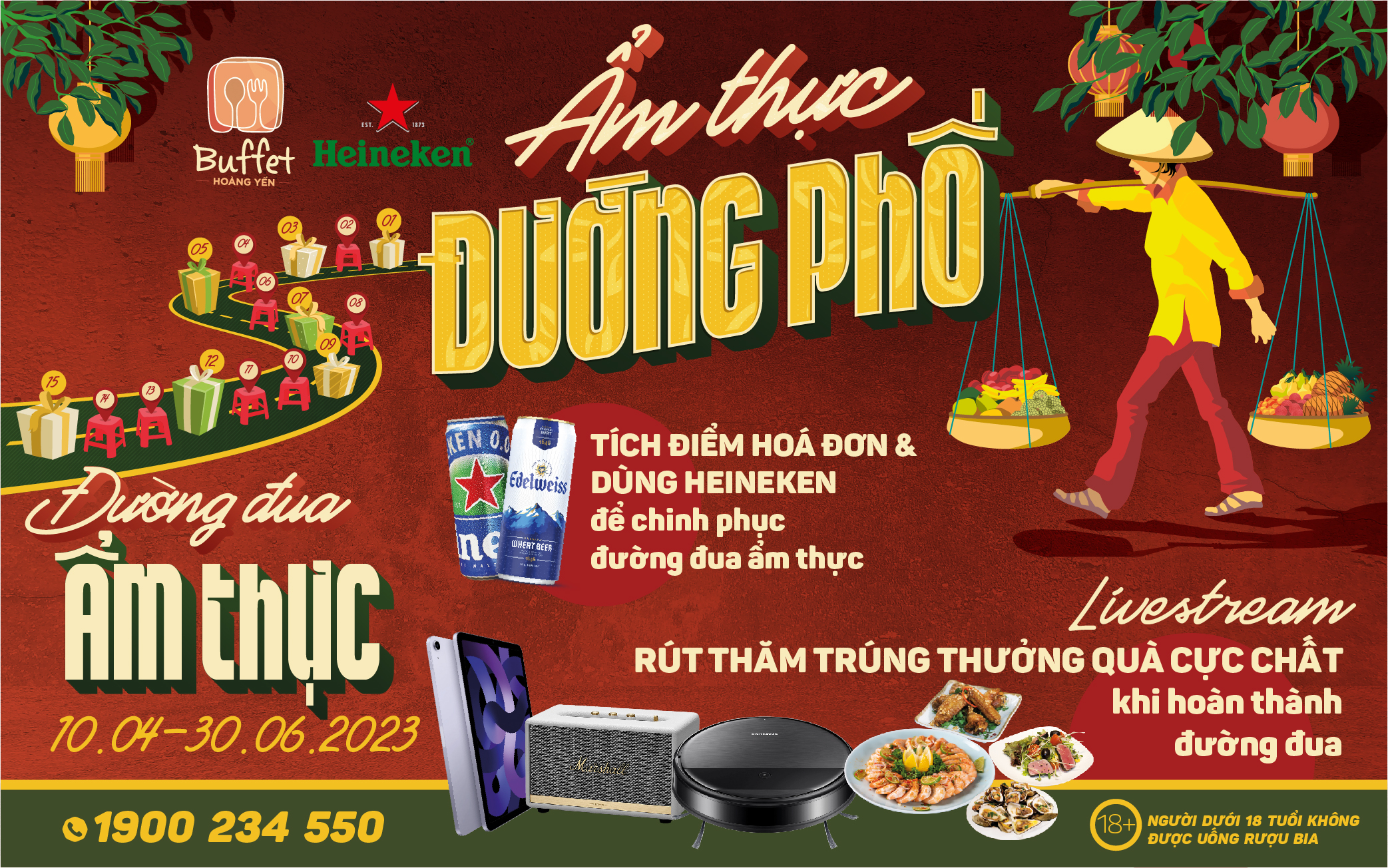 ĐƯỜNG ĐUA ẨM THỰC  – RINH QUÀ SIÊU XỊN