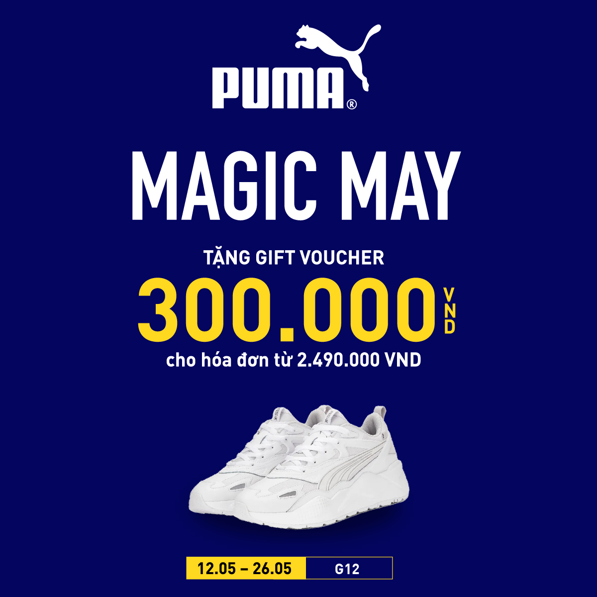 PUMA – THÁNG 5 DIỆU KỲ, ĐỪNG BỎ PHÍ KHUYẾN MÃI CỦA PUMA tại Aeonmall Bình Dương