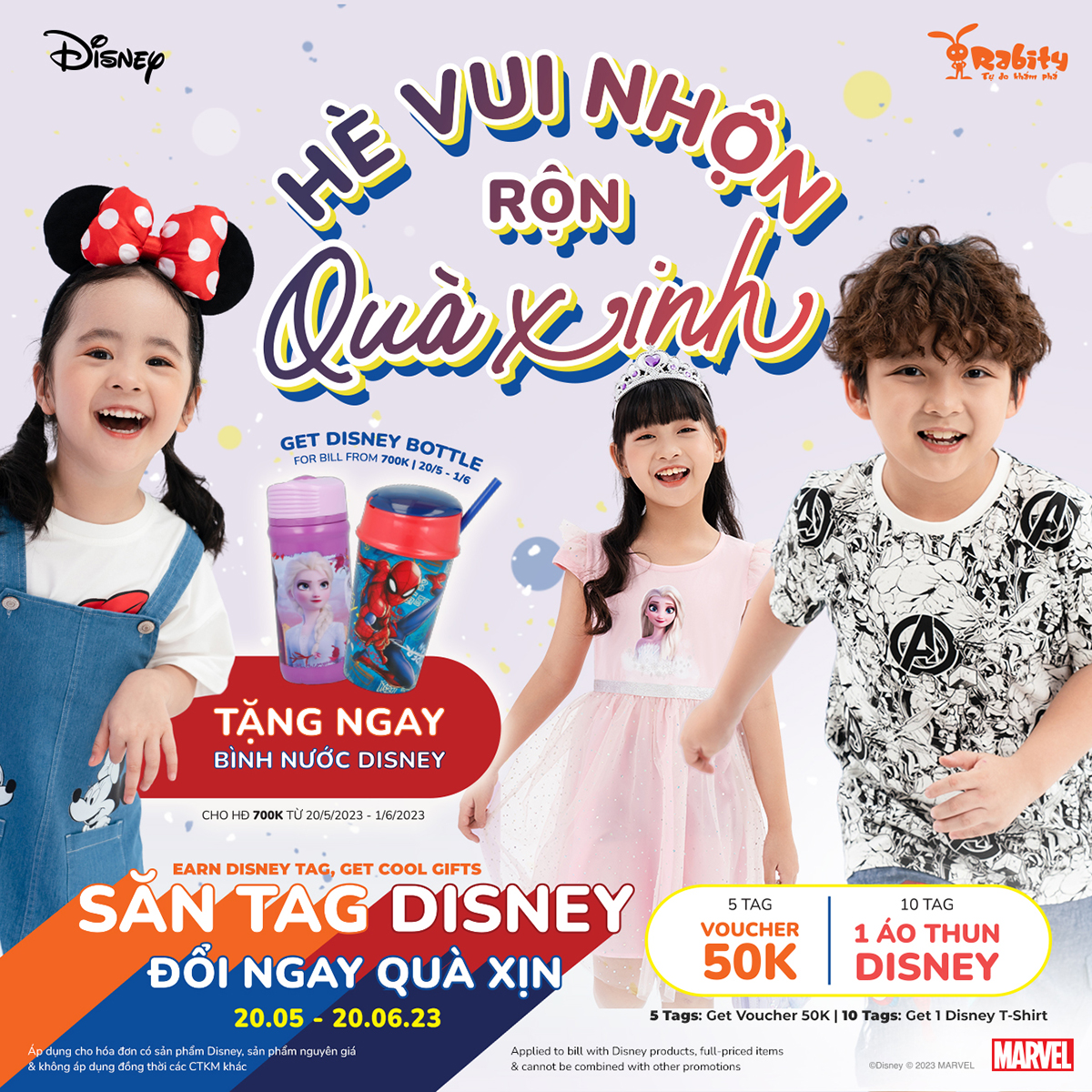 RABITY – BST ĐỘC QUYỀN RABITY X DISNEY | QUÀ TẶNG HẤP DẪN