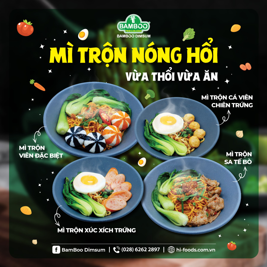 MÌ TRỘN NÓNG HỔI, VỪA THỔI VỪA ĂN