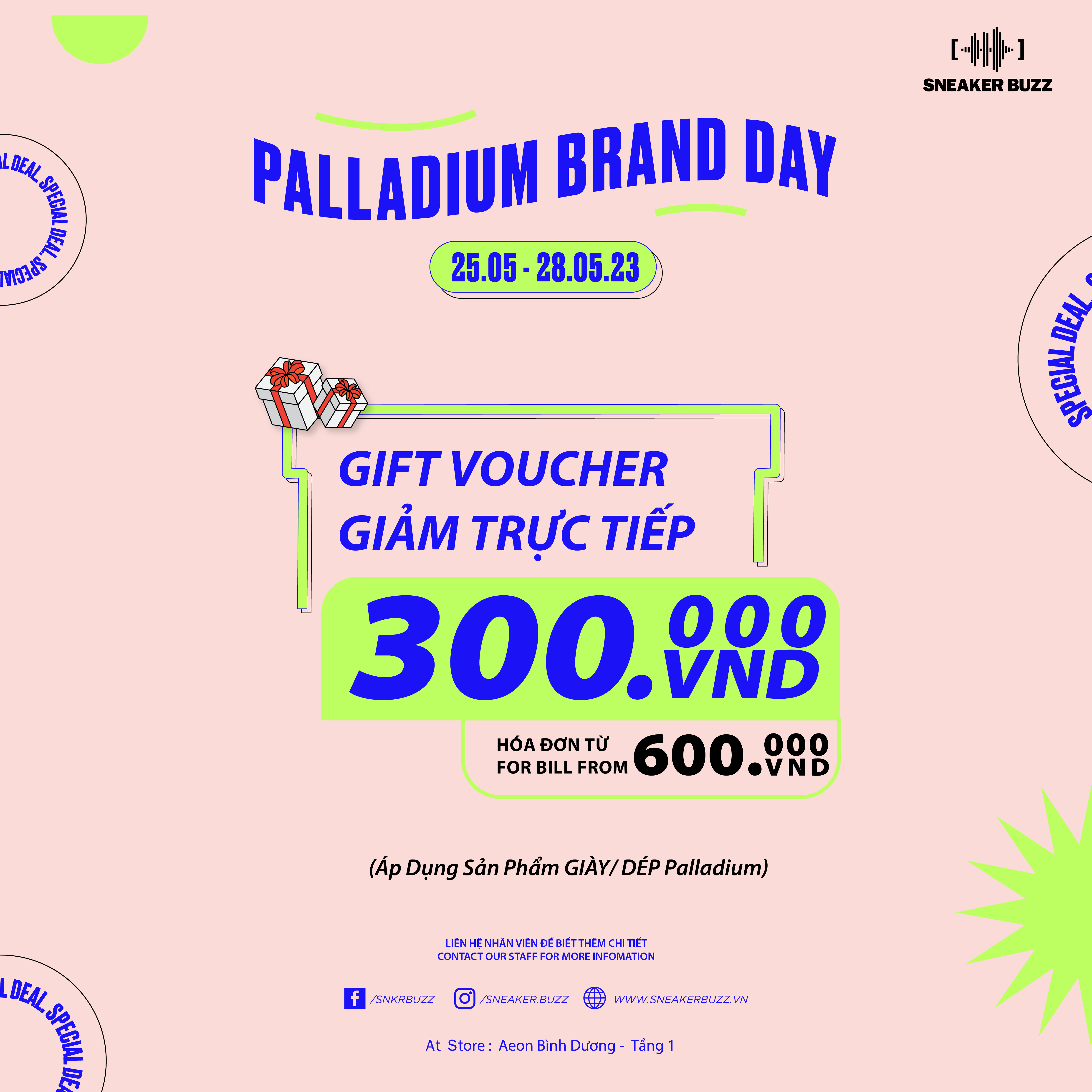 SNEAKER BUZZ – 25.5 PALLADIUM BRAND DAY