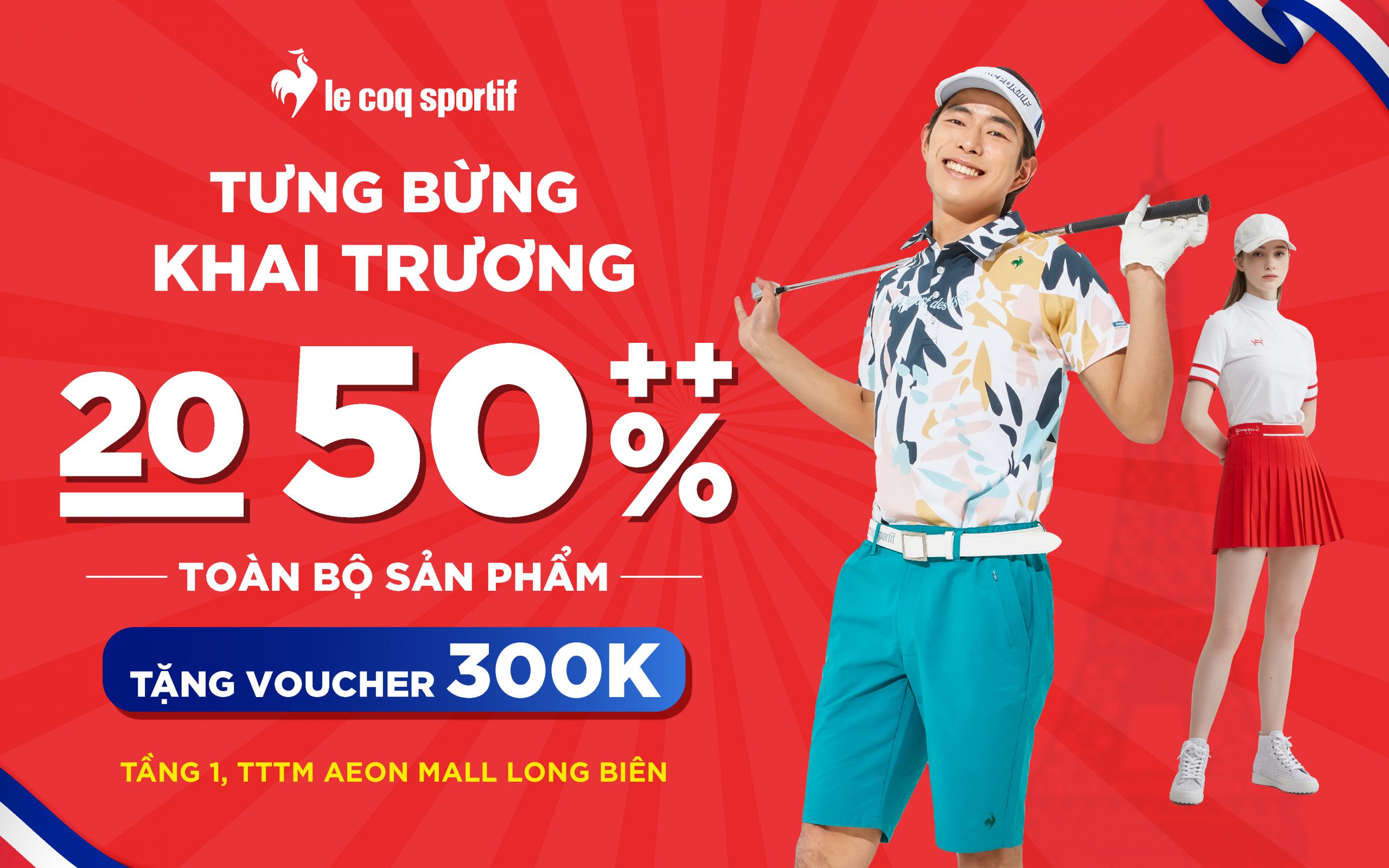 [GRAND-OPENING] Le Coq Sportif đã có mặt tại TTTM AEON MALL Long Biên