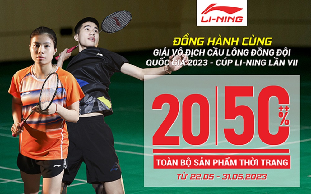 LI-NING ĐỒNG HÀNH CÙNG GIẢI CẦU LÔNG ĐỒNG ĐỘI QUỐC GIA 2023 – TRANH CÚP LI-NING LẦN THỨ VII