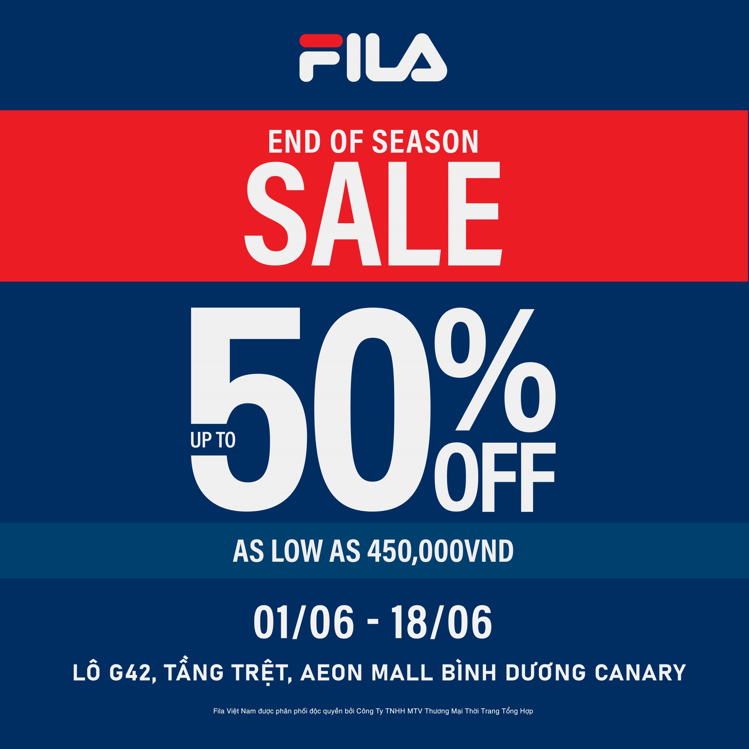 FILA – ĐẾN HẸN LẠI LÊN – FILA ƯU ĐÃI CUỐI MÙA