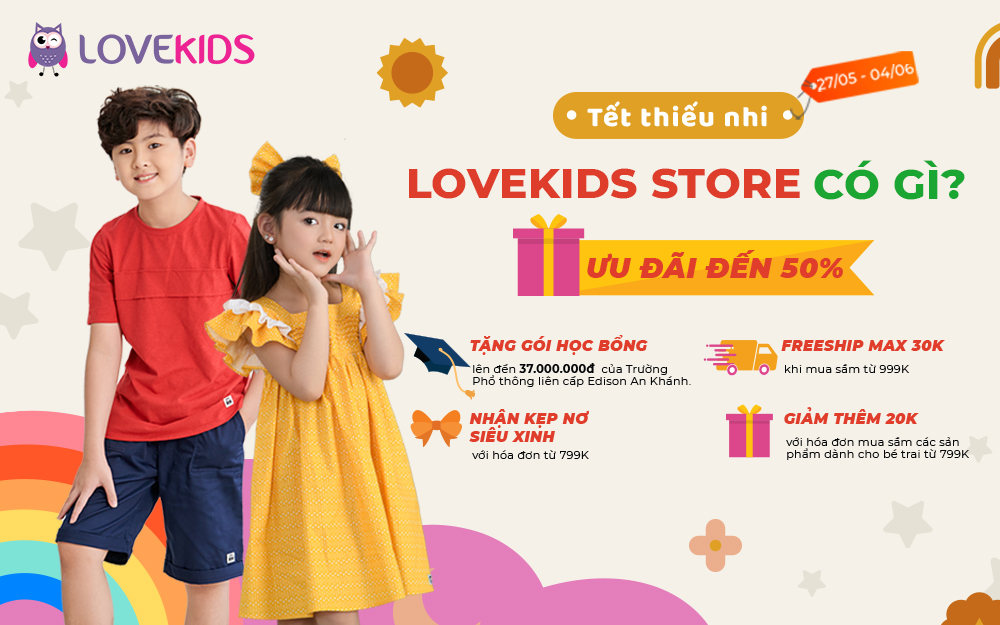 TẾT THIẾU NHI, LOVEKIDS STORE CÓ GÌ?