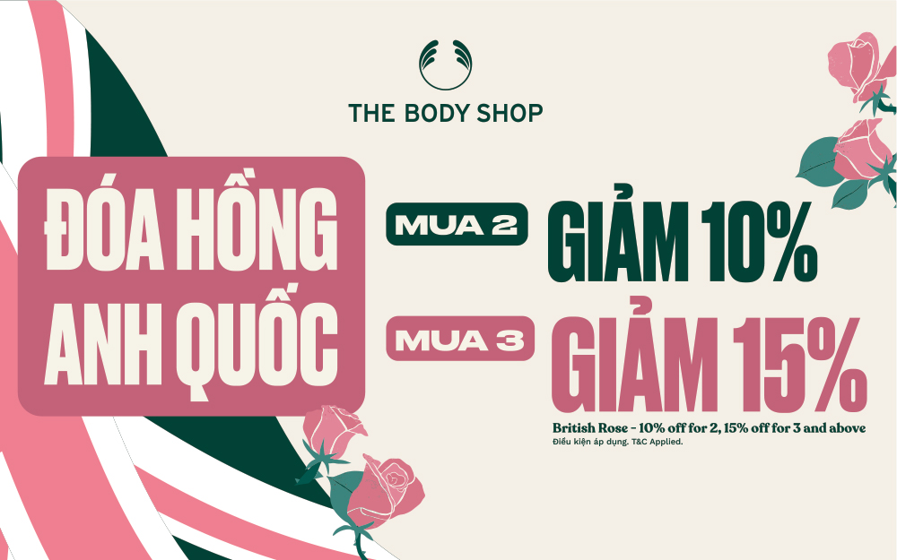 THE BODY SHOP – ƯU ĐÃI RIÊNG CHO CÁC SẢN PHẨM PHẢI CÓ HÈ NÀY