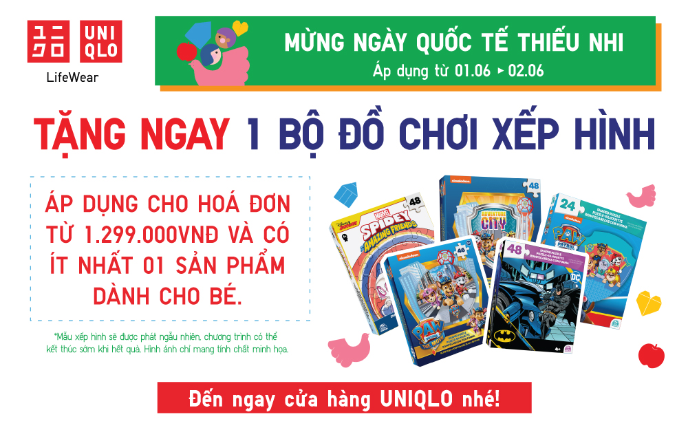 CÙNG UNIQLO CHÀO ĐÓN QUỐC TẾ THIẾU NHI