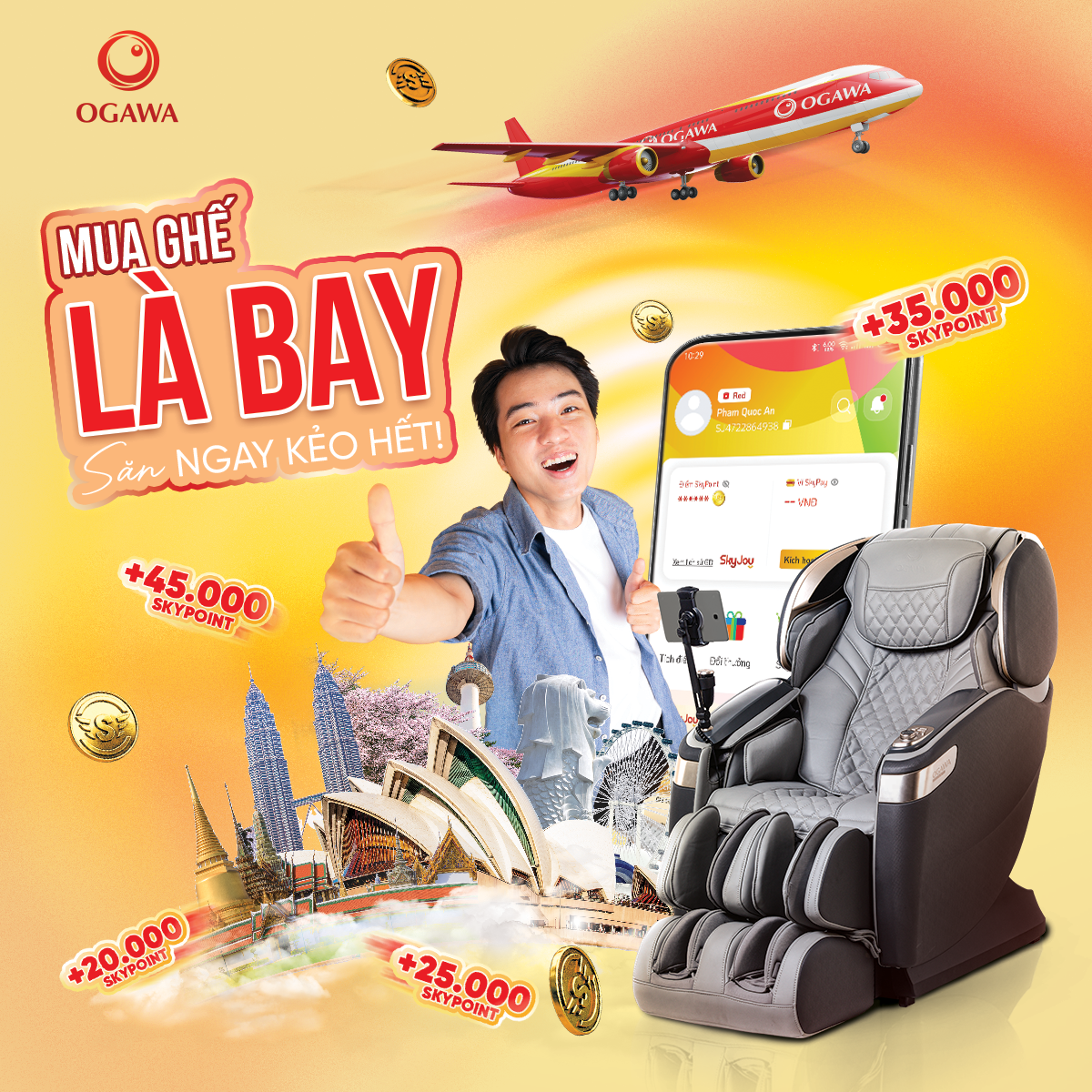 OGAWA – MUA GHẾ LÀ BAY