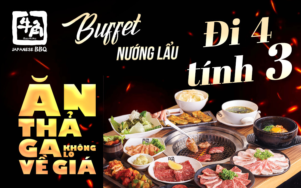 MIỄN PHÍ BUFFET NƯỚNG LẨU – ƯU ĐÃI GYU-KAKU THÁNG 6