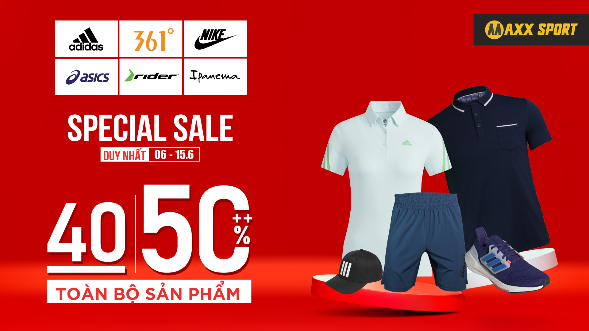 SPECIAL SALE- DUY NHẤT TẠI MAXXSPORT AEON MALL BÌNH TÂN