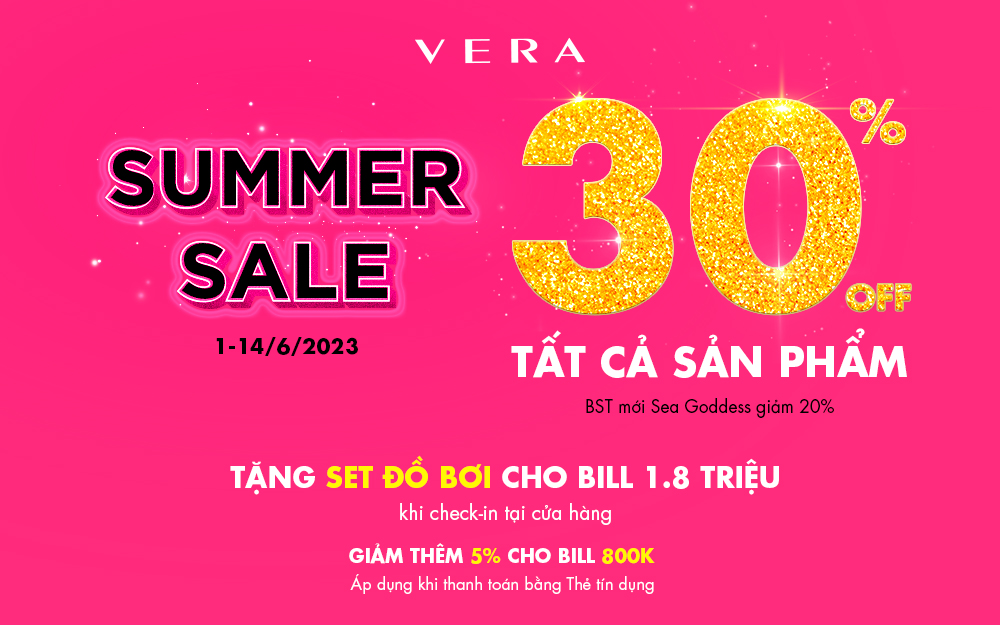 SUMMER SALE| DEAL HÈ BÙNG NỔ, GIẢM 30% TẤT CẢ SẢN PHẨM