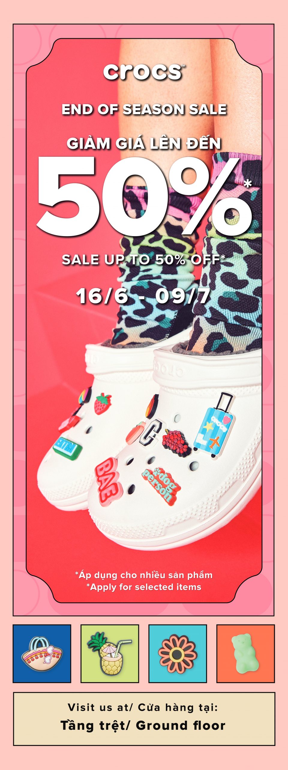 CROCS GIẢM GIÁ BẤT NGỜ LÊN ĐẾN 50%