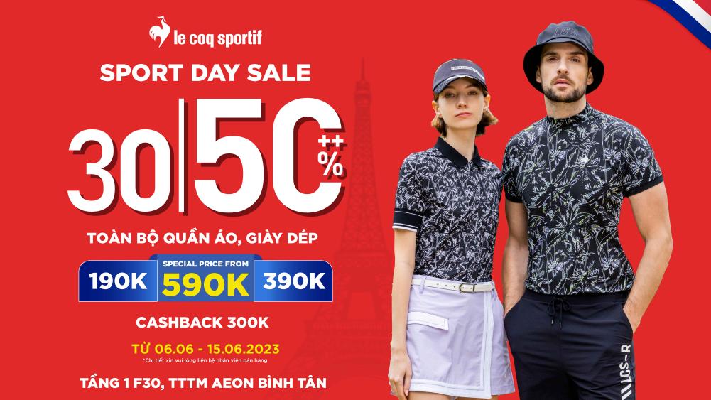 PORTS DAY SALE : SĂN DEAL HỜI ĐẾN “NỬA GIÁ” TẠI LE COQ SPORTIF