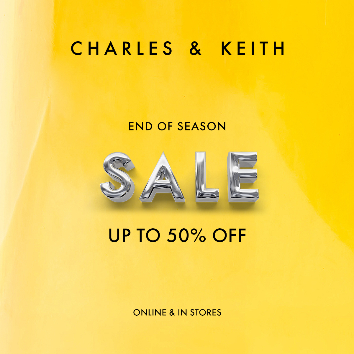 CHARLES & KEITH – 𝐄𝐍𝐃 𝐎𝐅 𝐒𝐄𝐀𝐒𝐎𝐍 𝐒𝐀𝐋𝐄 – 𝐔𝐏 𝐓𝐎 𝟓𝟎%++