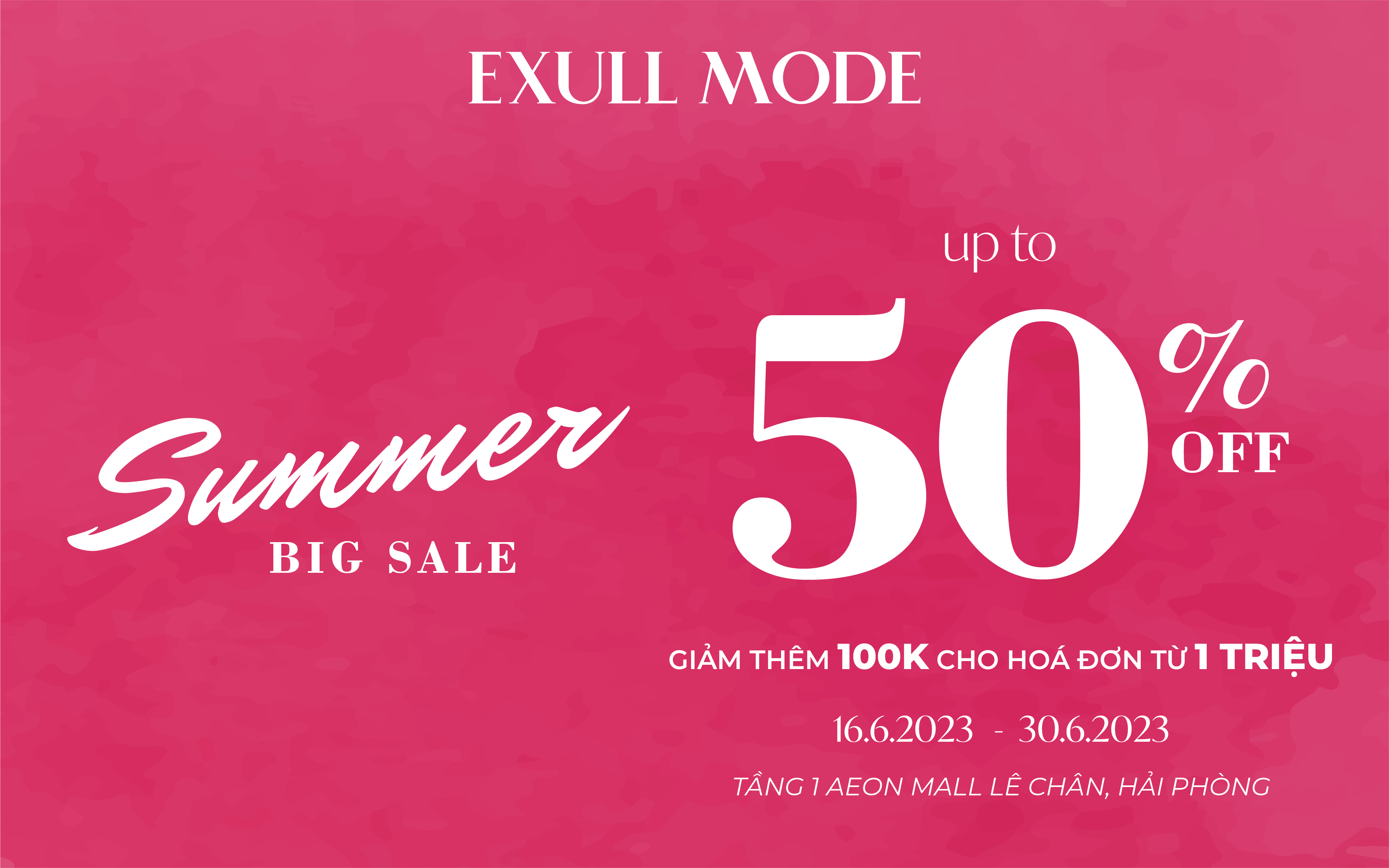 SUMMER BIG SALE – SALE UPTO 50% TOÀN CỬA HÀNG